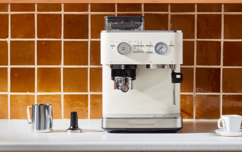 KitchenAid® Semi-Automatic Espresso Machine on a kitchen counter