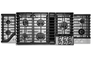 Three KitchenAid® gas cooktops