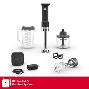 KitchenAid Cordless Variable Speed Hand Blender in Black shops Matte